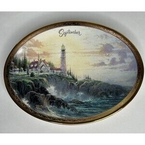 Thomas Kinkade Clearing Storms September Collectors Plate (2002)